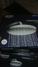 GROHE 26410EN0 Tempesta 1-Spray 8.3 in. Single Ceiling Mount Fixed Rain Shower H