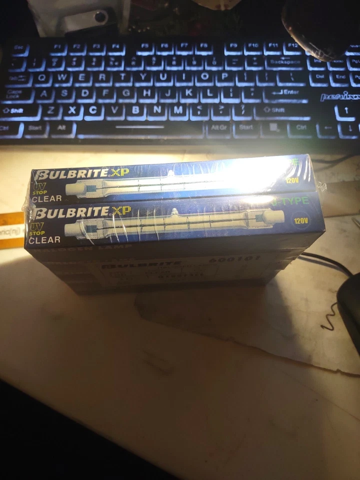 bulbrite XP Q100T3CL 600101 100W 120V J Type UV STOP CLEAR BRICK OF 10 - Image 4 of 4