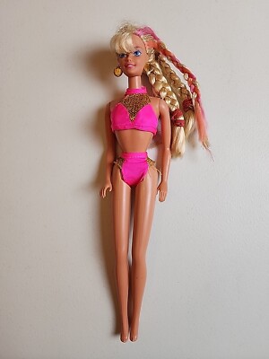 Vintage Splash N Color Barbie Doll #16169 With Bikini By Mattel