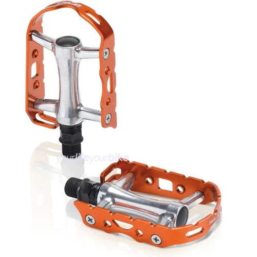 XLC ULTRALIGHT V  FAHRRAD PEDALE 241g PLATTFROM FIXIE SINGLESPEED RENNRAD ORANGE - Bild 1 von 1
