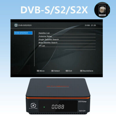 GTMEIDA V9 Prime HD H.265 DVB-S/S2/S2X Sat-Receiver Satelliten-PVR-TV-Box DE