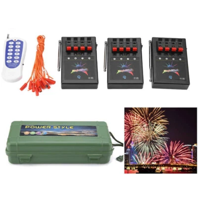 12 Cue Wireless Fireworks Firing control system equipment+Remote+12pc Ignit V.