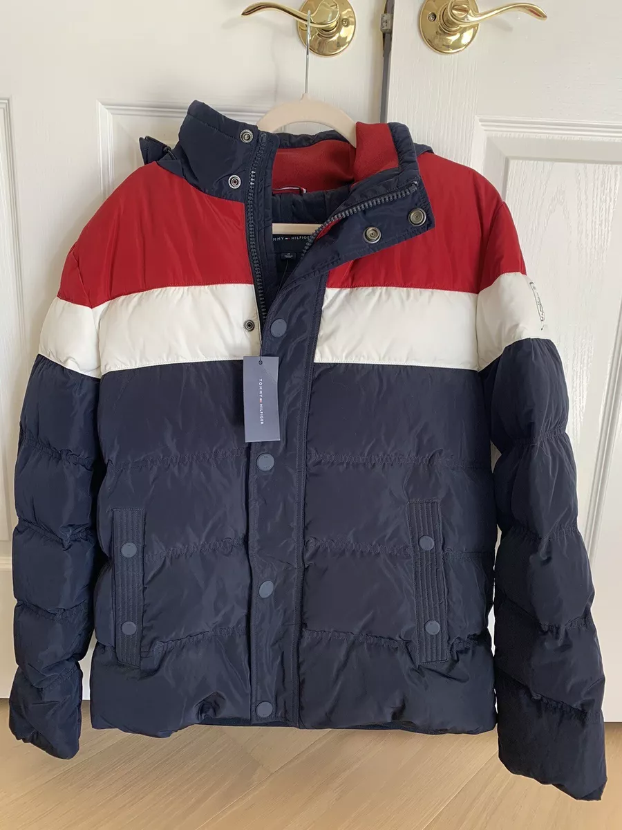 Tommy hilfiger coat top red white and blue