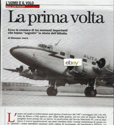 ALITALIA MAY 1997 4 PG ARTICLE LA PRIMA VOLTA ULLISSE 2000 HISTORY & 747 INTRO