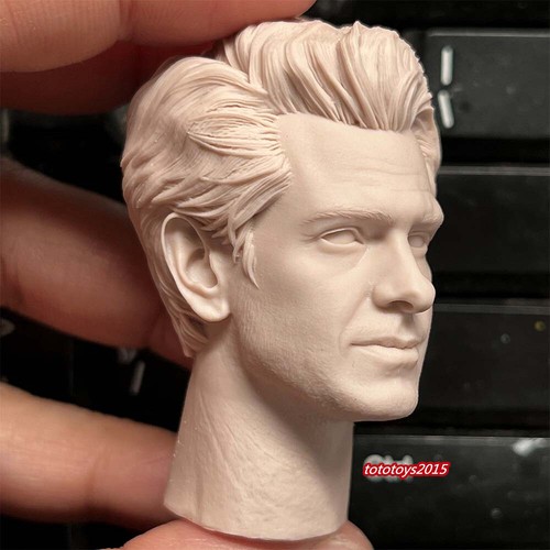 Unpainted 1:6 hero man Andrew Garfield Head Sculpt For 12" Male Figure Body Toy - Picture 3 of 9