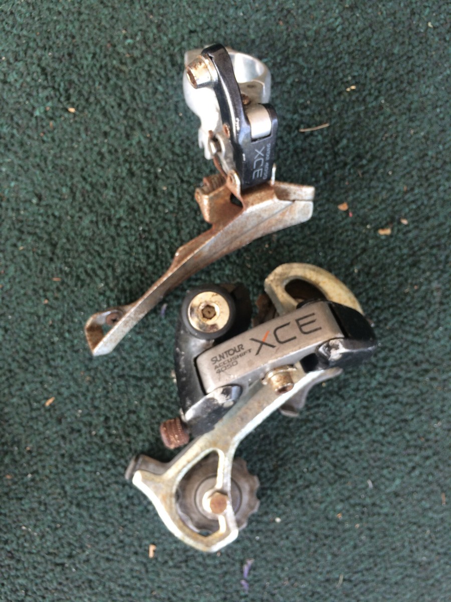 Suntour XCE Rear Derailleur Set Brazeon Long Cage Accushift
