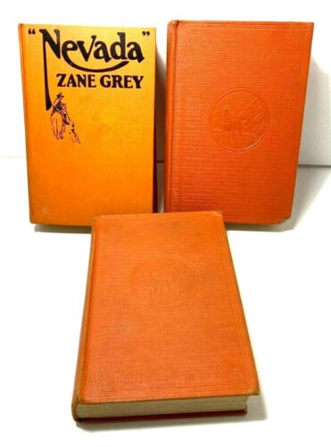 Lot de 3 livres anciens gris Zane couverture rigide 1928 1936 1937 - Photo 1/3