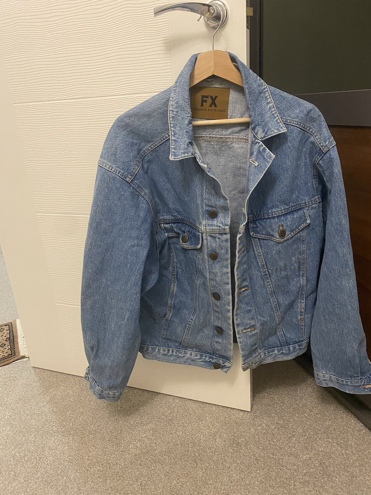 Men's Comfortable Warm Large Size Denim Jacket-image