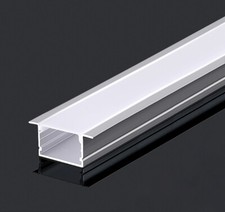 10Pcs Recessed Aluminum Channel Holder  Cover 1M/3.3FT Each for LED Strip Light