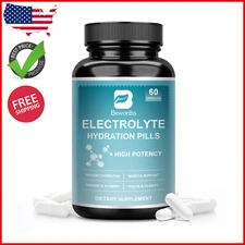 Electrolyte Capsules Hydration Pills w/ Magnesium, Sodium, Potassium, Chloride