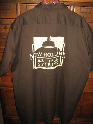 New Holland Artisan Spirits Work Shirt 2XL XXL Brewery Beer Dickies Mens