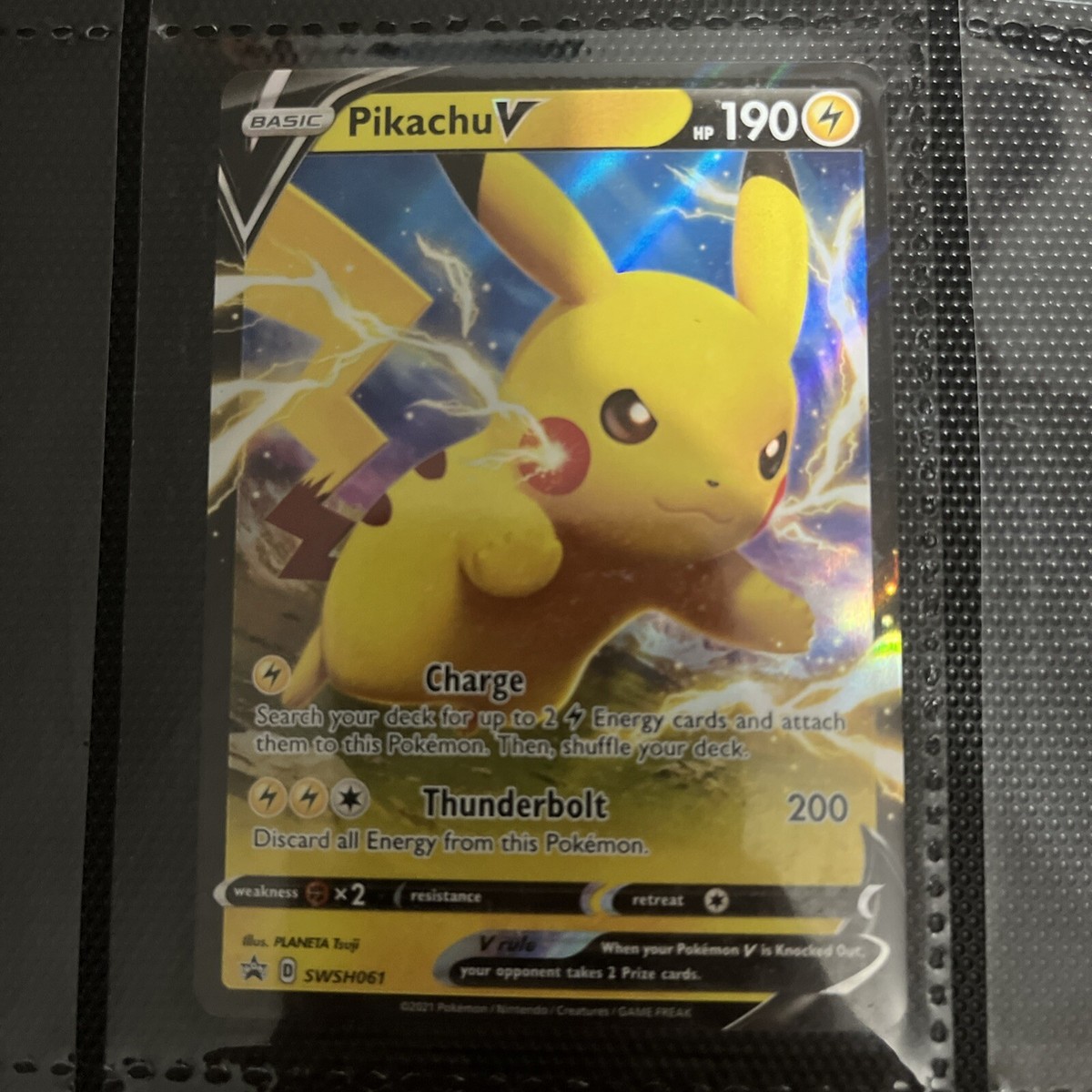 pikachu golden pokemon card Pikachu V Promo #061 PSA 10 main image 1