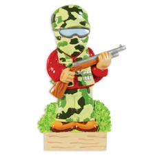 Camo Hunter Personalized Christmas Tree Ornament