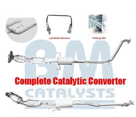 Kit Catalyseur + 2 Sondes Lambda + Collier - Compatible Peugeot, Citroën, Toyota (ex: 9672883980)
