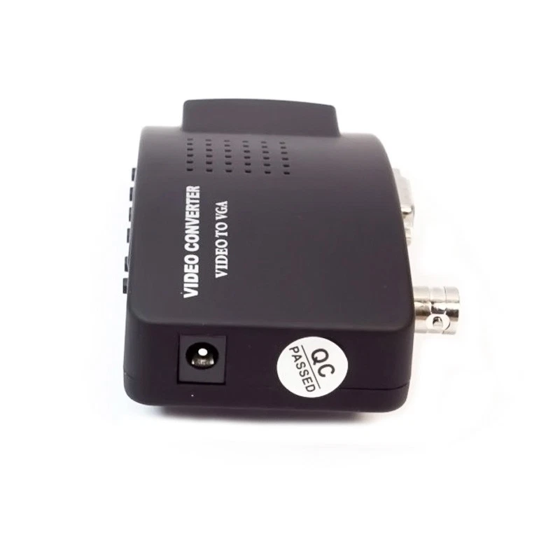 BNC to VGA Converter S-Video to VGA Monitor Video Signal Adapter Box - Image 4 of 4
