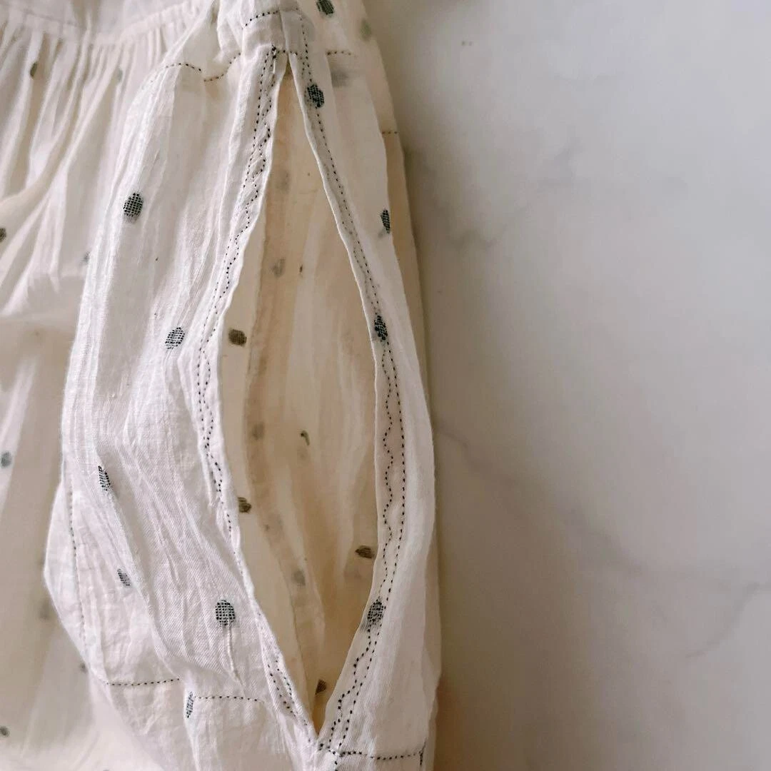 OFF WHITE ABITO SENZA MANICHE A POIS INJIRI MAI USA CONchette ETICHETTE A Lff white Off 2023o