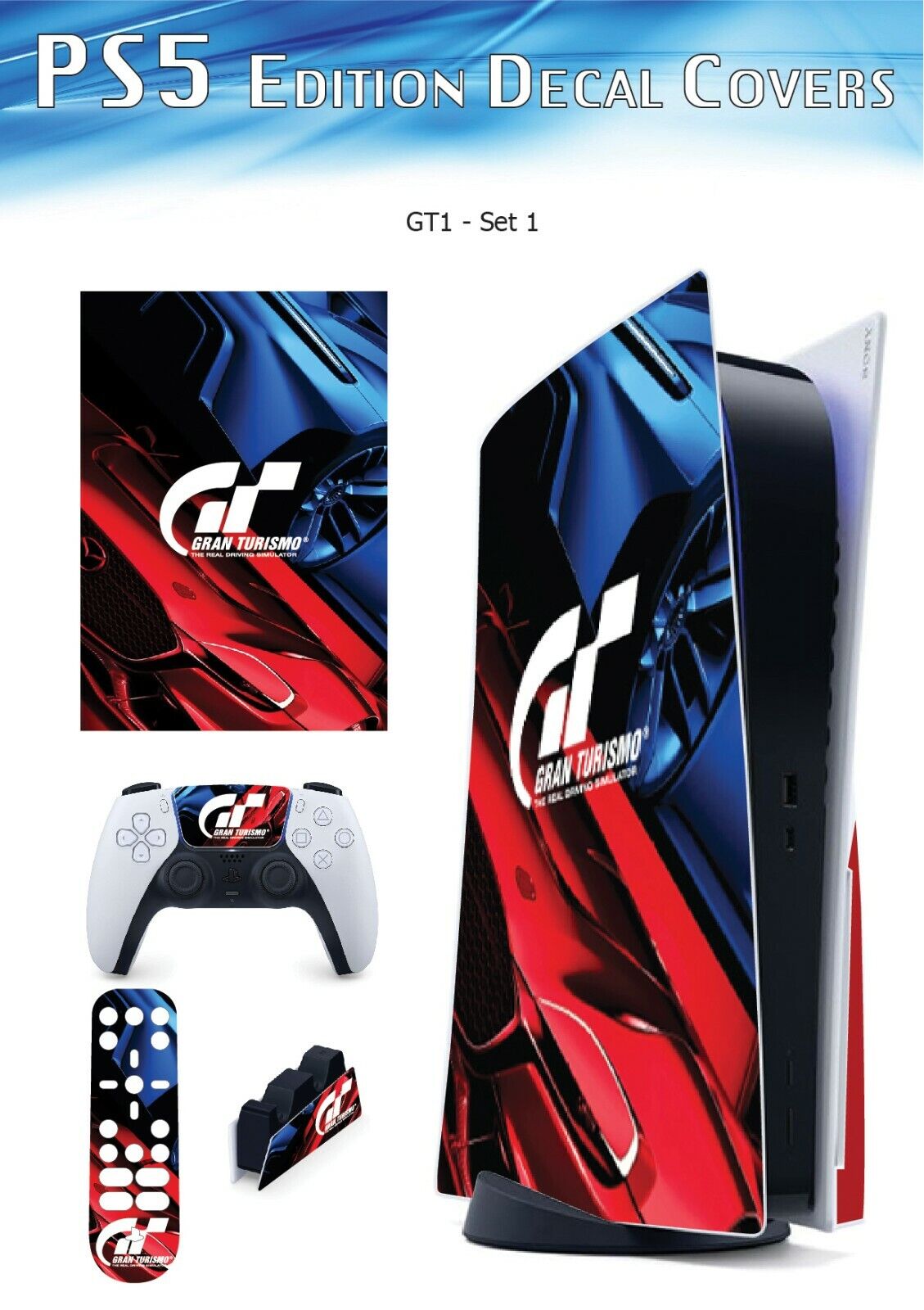 PS5 Gran Turismo 7 Metallic Covers (The Best Decals on )