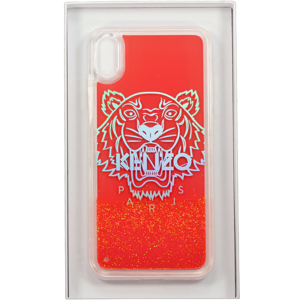 Kenzo iPhone XS Max Case Liquid Glitter Tiger RRP £50