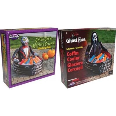 Scream Vampir Aufblasbarer Sarg Getränke Essen Kühler Halloween Ghostface Dracula