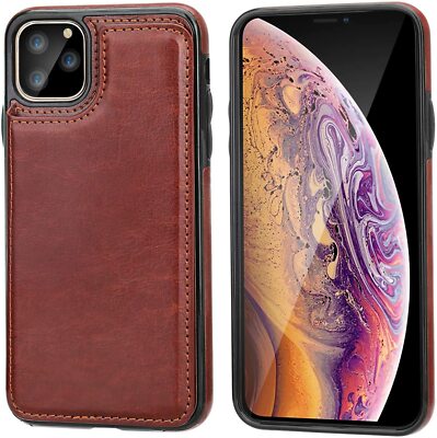 iPhone 11 Pro Max Wallet Case with Card Holder,ONETOP  Leather Kickstand-NEW
