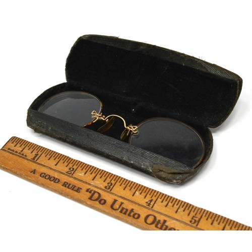 Antique ARISTOCRAT EYEGLASSES Glasses Frames 1/10-12K GOLD FILLED Original Case! - Picture 11 of 12