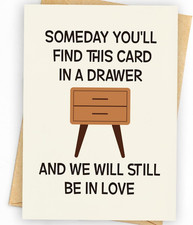 Funny Birthday Card  Gifts for Husband Boyfriend Him, Happy Anniversary Card 