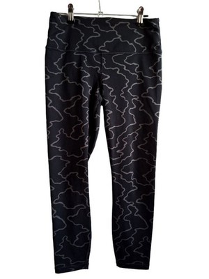 Athleta Elation Train Textured Leggings Petite S Black Gray yoga capri summer