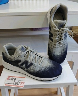 New Balance 580 Jacquard RevLite grau/marine Herren Retro klassische Turnschuhe UK 12,5.