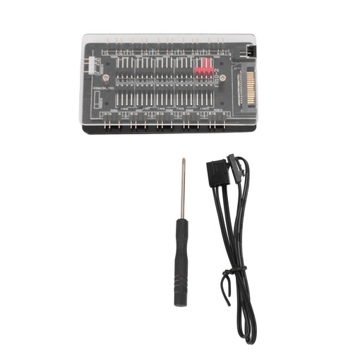 ARGB PWM Fan Hub 2 In 1 PWM ARGB Case Fan Hub Interface Power Supply Mag FY - Afbeelding 9 van 23