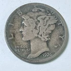 1926 MERCURY DIME - 90% SILVER - Circulated US Coin #6438