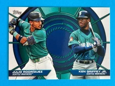 Julio Rodriguez & Ken Griffey Jr. 2025 Topps (SP) Dynamic Duo # DD-19 Mariners