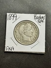 1899 P Barber Silver Quarter FN Fine U.S. 25c Type Coin (Raw18764)