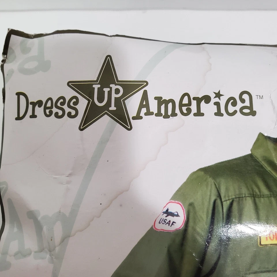 Disfraz de Piloto de la Fuerza Aérea Adulto M Vestir América Top Gun Halloween Mono Nuevo Foto 4 de 4