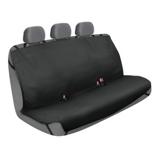 Odor Eliminating Black Rear Bench Car Seat Cover Protector - Polyester
