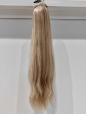 HaloCouture 16" Ponytail Color 112 Warm Blonde With Highlights 100% Human Hair