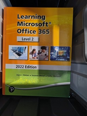 Learning Microsoft Office 365 2022 Level 2 HS Binding LIKE NEW 9780137930135