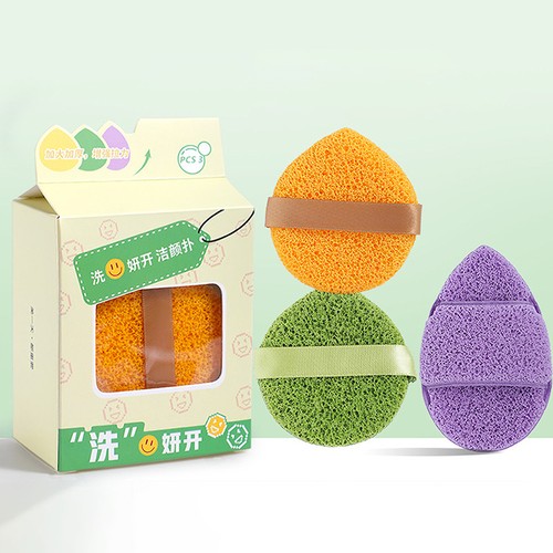3 PCs Face Peeling Pads Gesichtsreinigungsschwamm Gentle Puffing Puffs - Bild 13 von 16