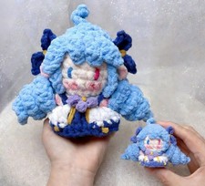 League of Legends Gwen the Hallowed Seamstress Hand Crocheted Doll Keychain Gift