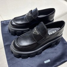 Authentic Prada Monolith Lug Sole Loafer EU39