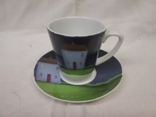 Paul Horton "Silent Night" Cup & Saucer by Royal Worcester.