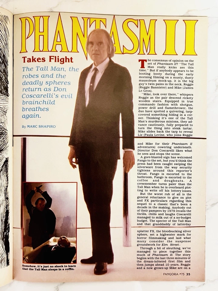 Fangoria #75 Jul 1988 Phantasm 2 Dead Heat Poster Child’s Play Vintage Horror - Image 2 of 4