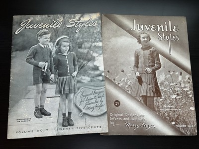 Two Mary Hoyer Juvenile Styles Knitting and Crocheting Books, Reading, Pa.
