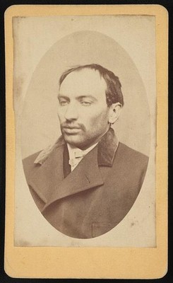 Nicholas or Nickolas Berger, head-and-shoulders portrait, facing left