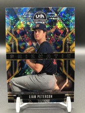 2026 Panini USA Stars & Stripes - Liam Peterson #38 Gold Disco Prizmatic 7/10