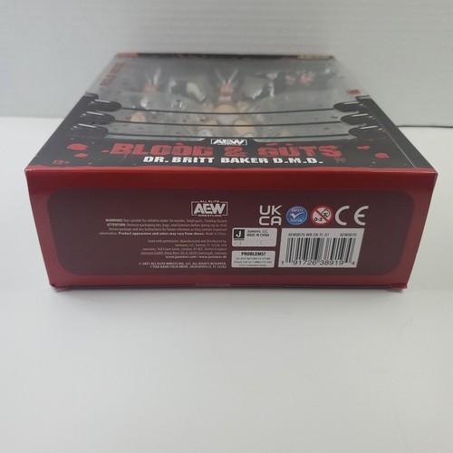 AEW BLOOD AND GUTS DR BRITT BAKER DMD ACTION FIGURE RINGSIDE EXCLUSIVE JAZWARES - Picture 8 of 8