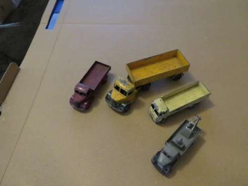 Collection of vintage play worn Dinky die cast vehicles   X 4