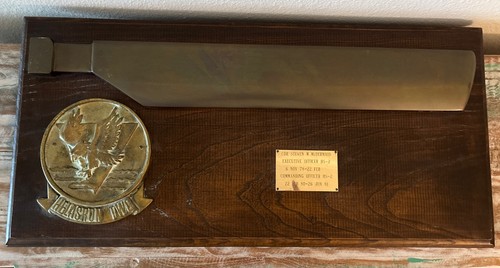US Navy SH-3 Sea King Helicopter Tail Rotor Blade Plaque