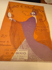 FUMO E PROFUMO - SPARTITO MUSICALE PER MANDOLINO VERSI DI CHERUBINI