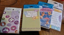 Baby Shower Lot, 72 Pacifier Favors, 40 Invitations, Banner, 2 Centerpieces7l