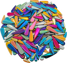 Glazed Ceramic Tiles for Crafts Bucks, Iridescent Porcelain Mosaic Tiles for Cra